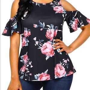NWOT cold shoulder blouse